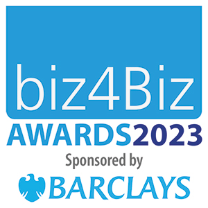biz4Biz Awards sponsored by Barclays Bank Logo.