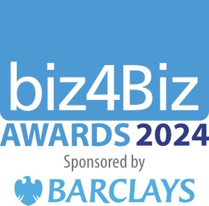 biz4Biz Awards sponsored by Barclays Bank Logo.
